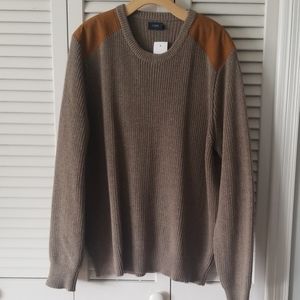 NWT J.CREW Shoulder Patch Sweater, XL
